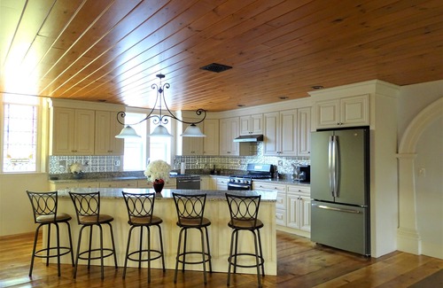 Harrison House | Historic 1830 Church Stay with Pool and Ocean Views
