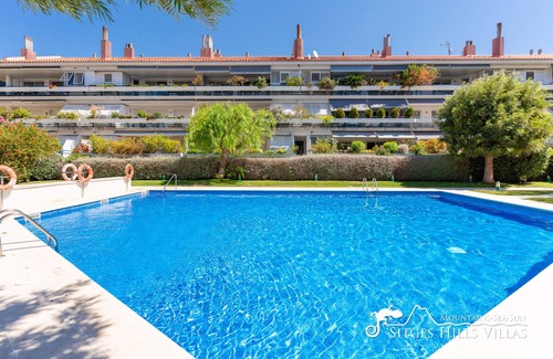 Sitges Apartment | Prime Parc Del Mar Apt with Pool & Ocean Views, 10/10 Rating