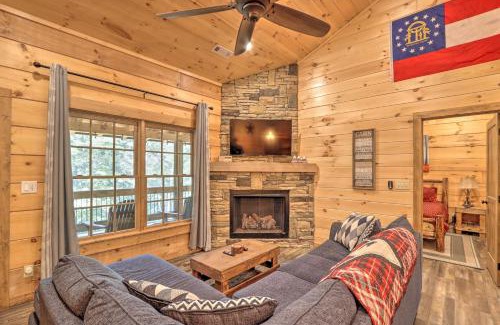 Ellijay House | Relaxing Coosawattee River Resort Cabin with Hot Tub