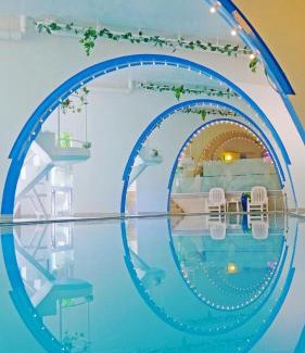 Kadena-cho Apartment | Inviting Coral Garden with 7 Pools and Private Hot Tub