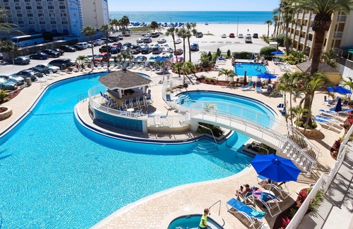 St. Pete Beach Apartment | Ocean View Coral Reef Beach Resort with Pool & Hot Tub