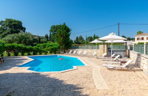 Dassia Villa | Relaxing Getaway at Corfu Villa Dassia with Pool & Hot Tub