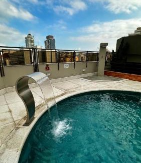 Gonzaga Hotel | Elevated Stay at Flat Cosmopolitan PRAIA with Free Parking