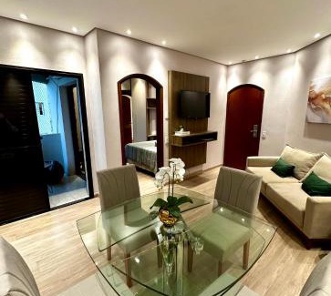 Gonzaga Hotel | Elevated Stay at Flat Cosmopolitan PRAIA with Free Parking