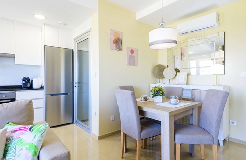 Cabanes Apartment | Inviting Apartment for 4 with Pool, Ocean View & WiFi