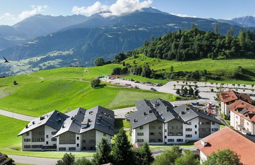 Falera Apartment | Cosy apartment for 4 people with pool, WIFI, TV, balcony, panoramic view and parking