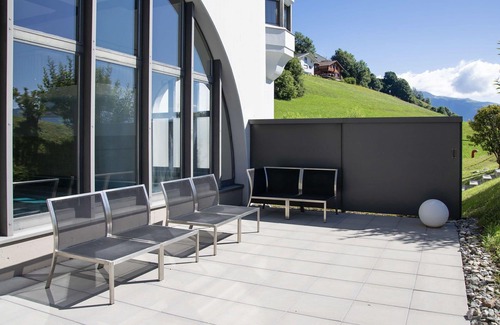 Falera Apartment | Cosy apartment for 4 people with pool, WIFI, TV, balcony, panoramic view and parking
