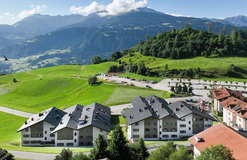 Falera Apartment | Cosy apartment for 6 guests with pool, WIFI, TV, balcony and panoramic view