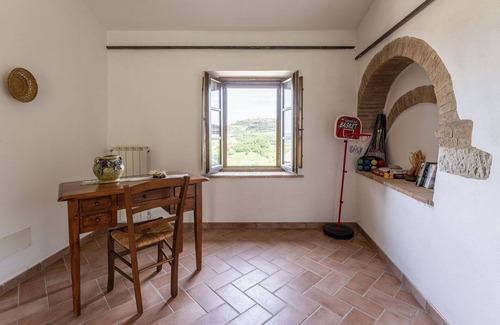 Radicondoli Villa | Inviting Villa Apartment for 4 with Pool and Panoramic Views