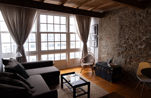 La Coruna Condo | Charming City Center Flat with Spa and Family Amenities
