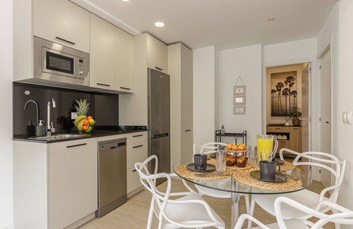 La Victoria Apartment | Serene Apartment Steps from Plaza Merced with Spa Access