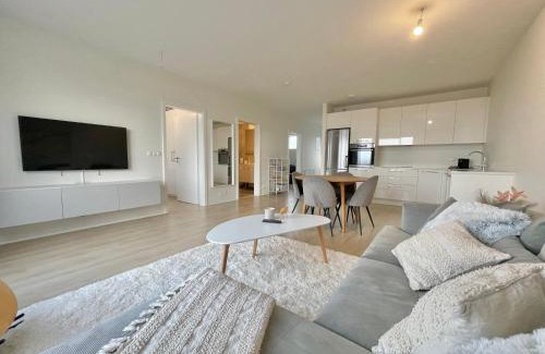 Njardvik Apartment | Charming Retreat with Scenic Views and Pet-Friendly Perks