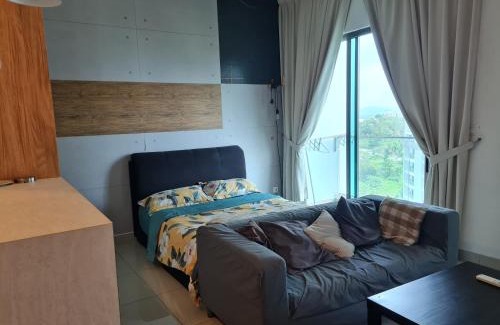 Cyberjaya Apartment | Charming Studio Retreat with Balcony and Pool Access