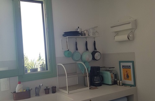 Kato Aprovatou Apartment | Cosy studio with stanning sea view
