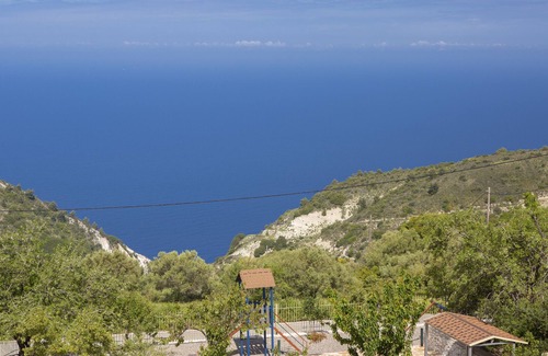 Lefkas Villa | Inviting Villa Ersi: Private Pool & Sea View for Families
