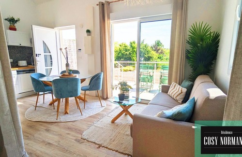 Bois-Jerome-Saint-Ouen Apartment | Cozy Normandy Retreat with Nature, Terrace & Free Parking
