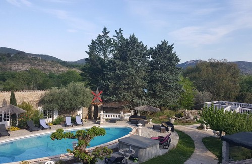 Saint-Andre-de-Cruzieres Cottage | Relax at Cottage de la Berlusiere with Pool and Spa