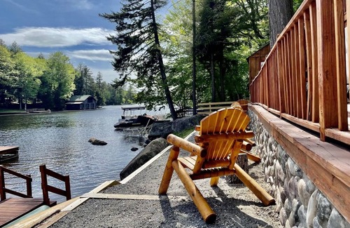 Old Forge Cottage | Discover 3rd Lake: Waterfront Cottage with Pool & Pets Welcome