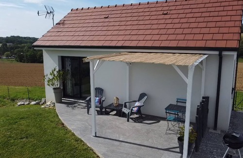 Laa-Mondrans House | Idyllic Cottage with Private Heated Pool & Mountain Views