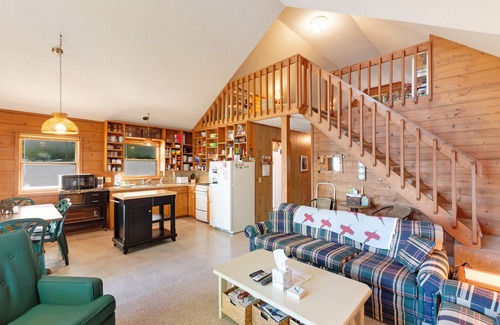 Boyne City House | Scenic Cottage with Lake Views & Private Dock Retreat