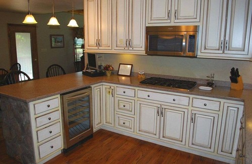 Scottville House | Pet-Friendly River Retreat with Game Room & Outdoor Fire Pit