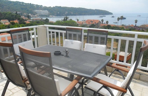 Lopud Island Apartment | Beautiful Dubrovnik Apartment with Balcony and Ocean Views