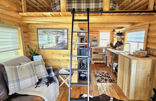 Elliston Cabin | Cozy 1-Bed 1-Bath Cabin Retreat. King Size Bed, Wi-Fi, TV and Pet Friendly!