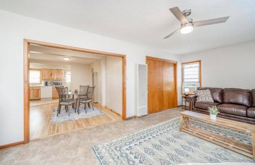 Wichita House | Charming 1 Bed Home with Garage & Fenced Yard for Families