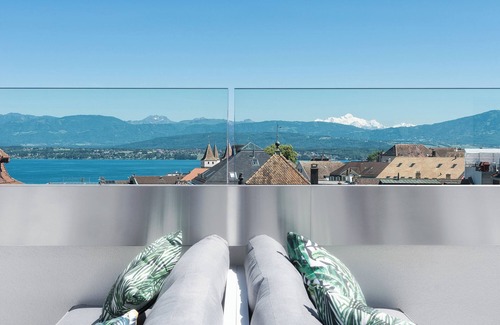 Nyon Hotel | Cozy 1-bedroom hotel with fitness room, WiFi in charming Nyon