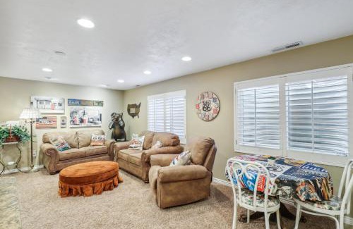 American Fork Apartment | Pet-Friendly American Fork Retreat with Electric Fireplace