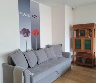 Jurmala Apartment | Cozy apartment - 100m beach, AC, workstation, balcony, backyard, self check-in, yoga mat