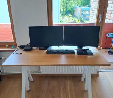 Jurmala Apartment | Cozy apartment - 100m beach, AC, workstation, balcony, backyard, self check-in, yoga mat
