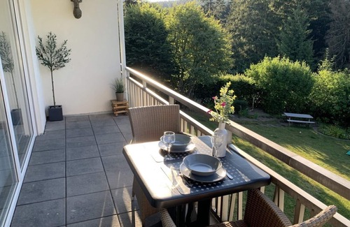 Glindfeld Apartment | Inviting Apartment with Balcony by the Rothaargebirge Forest