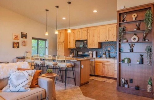 Dillon Condo | Inviting Boho Retreat with Mountain and Lake Views