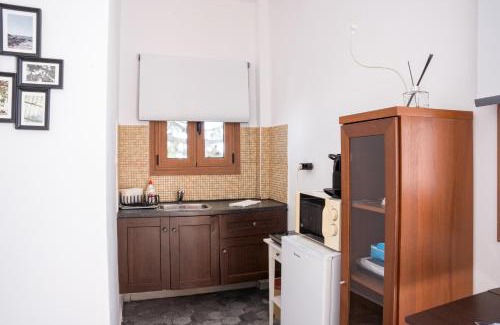 Fira Apartment | Budget-Friendly Fira Central Room with Kitchen & Pet Access