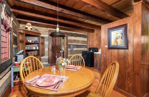 Limestone Cabin | Pet-Friendly Cozy Cabin at Historic Gillespie Stone House