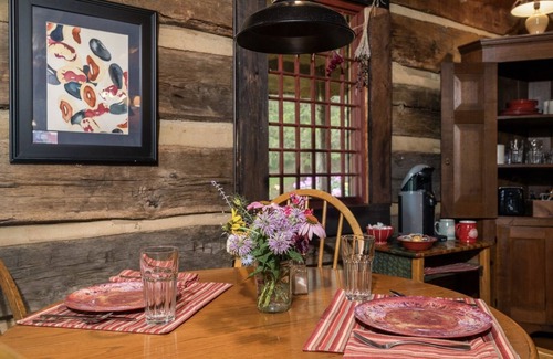 Limestone Cabin | Pet-Friendly Cozy Cabin at Historic Gillespie Stone House