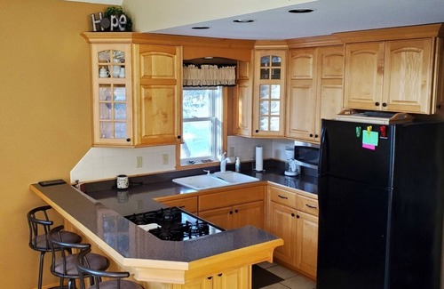 Grantsburg Cabin | Inviting Cabin Retreat by Big Trade Lake with Pool Access