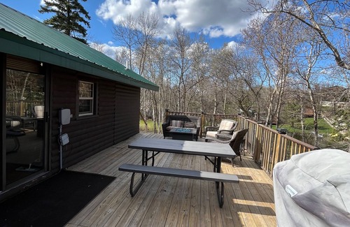 Bottineau Cabin | Inviting Cabin with Lake View & Family-Friendly Amenities