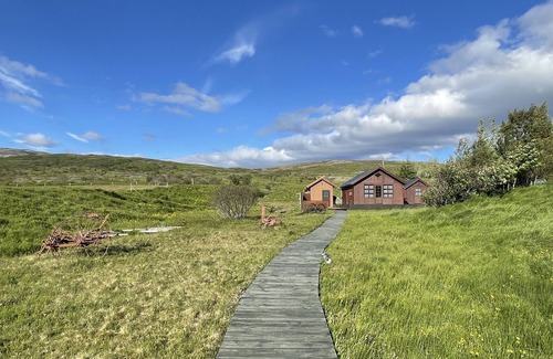 Blaskogabyggd Cottage | Inviting Cabin near Geysir & Gullfoss with Spa and Hot Tub