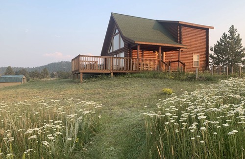 Glacier View Meadows Cabin | Inviting Cabin Near Fort Collins with Family & Pet Amenities