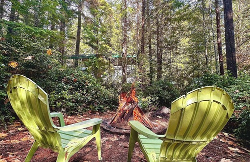 Brinnon Cabin | Cozy cabin with hot tub and fire pit in brilliant Brinnon
