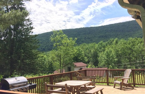 Shandaken Cabin | Inviting Cabin with Spacious Deck and Pet-Friendly Amenities