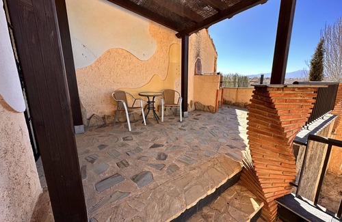 Benalua de Guadix Apartment | Charming Cave Studio with Terrace and Spa Amenities