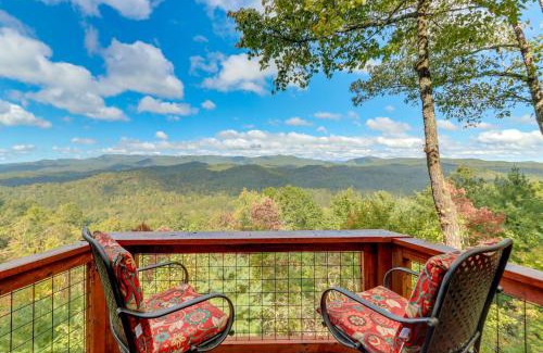Hidden Lake House | Inviting Cherry Log Cabin with Hot Tub & Scenic Mountain Views