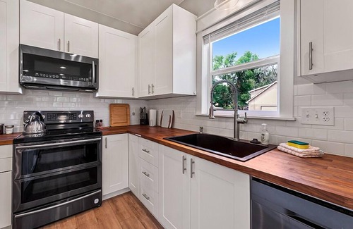 Loveland House | Stylish Downtown Loveland Home with Family-Friendly Amenities