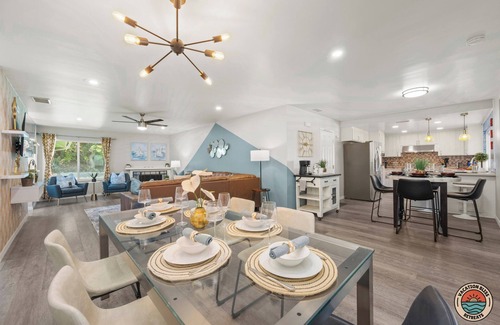 Fire Mountain House | Poolside Oasis: Oceanfront Retreat with Spa & Game Room