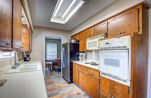 Commerce House | Welcoming Corner Retreat in Commerce, Texas with Family Amenities