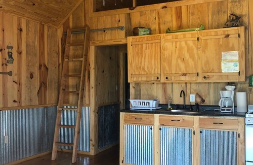 Perkinston Cabin | Serene Creekside Cabin Retreat with Pool and Breakfast