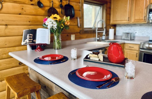 Berkeley Springs Cabin | Pet-Friendly Cozy Creekview Cabin with Hot Tub & Spa